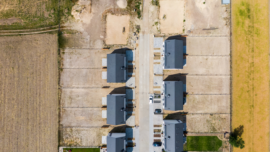 Domy w zabudowie bliźniaczej w Jankowie Przygodzkim