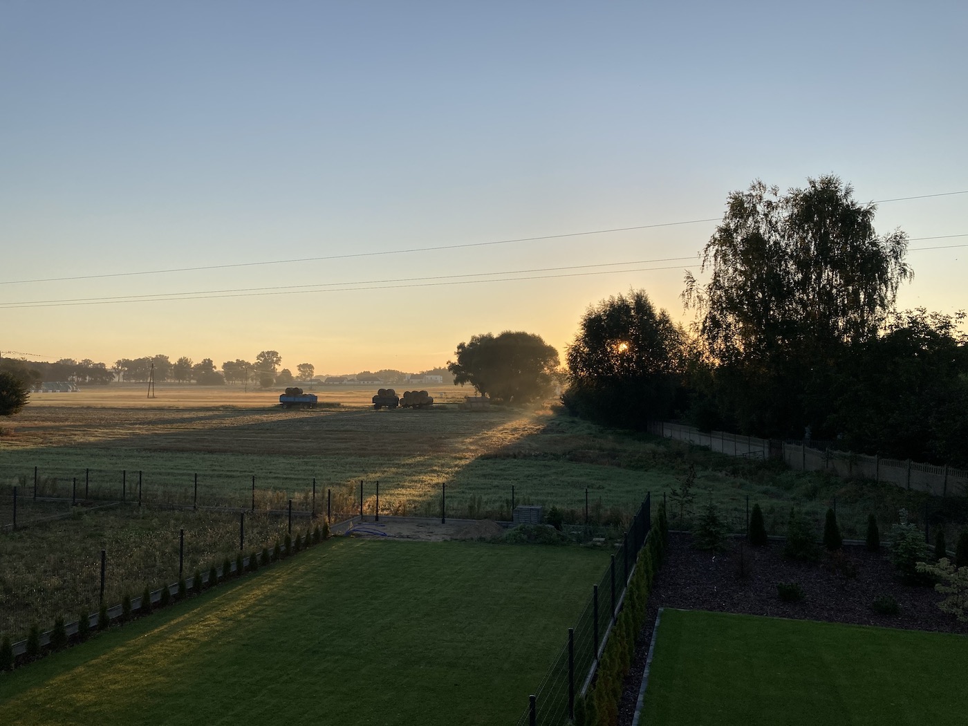 Widok z sypialni na osiedlu Wierzbowa Kraina